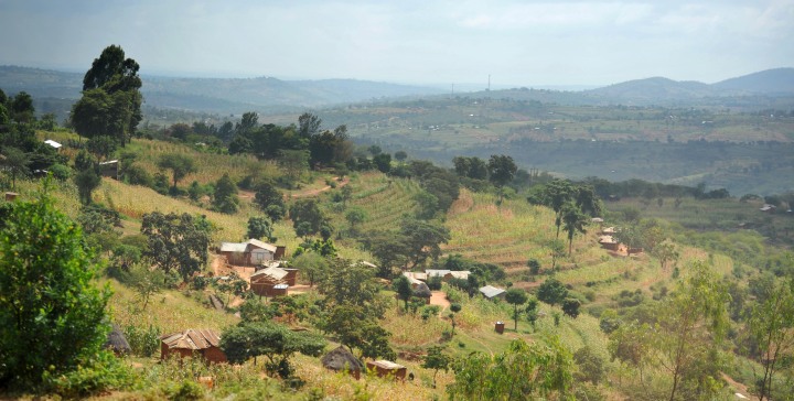 Scenery on the way to the Rift valley